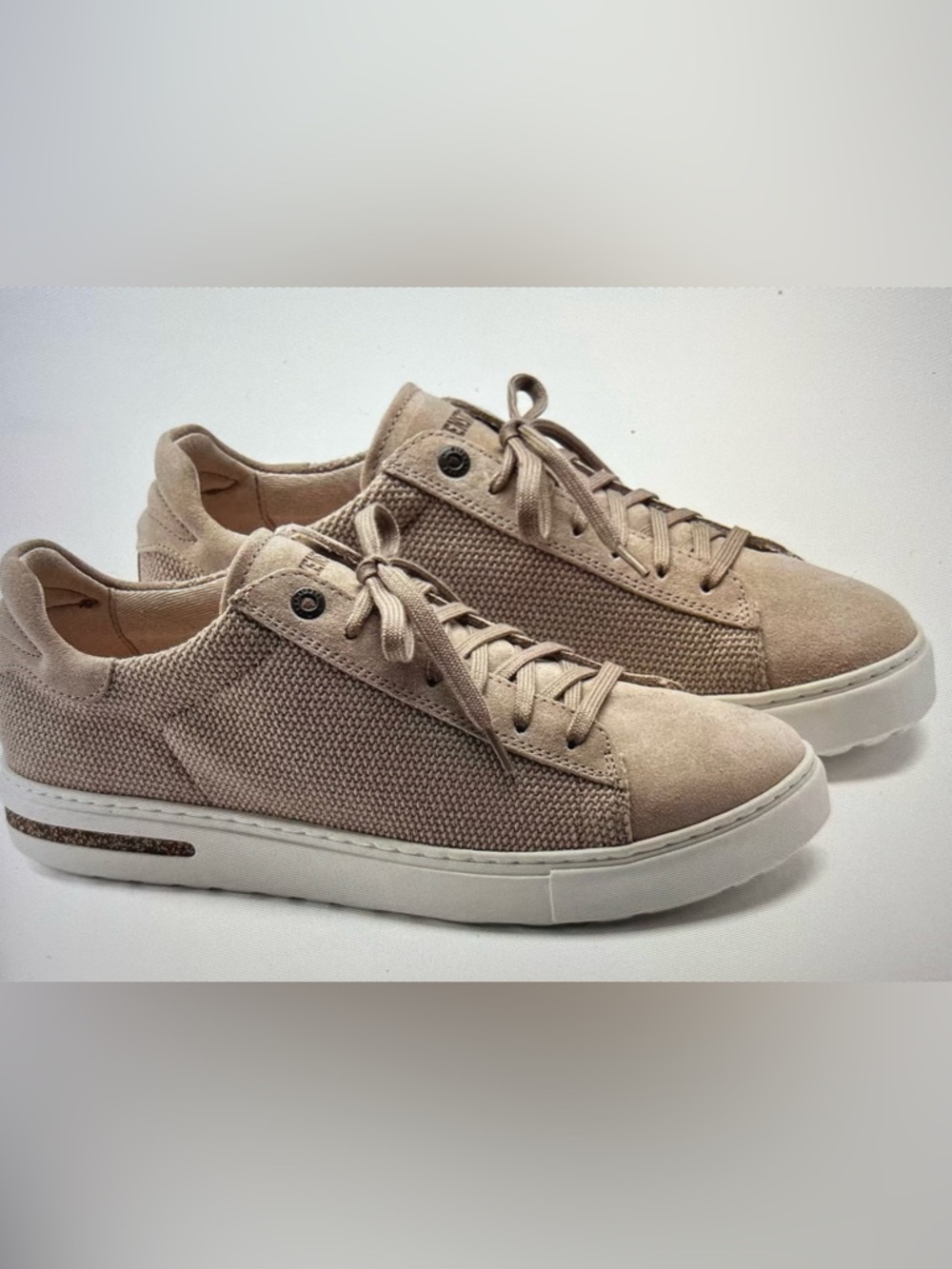 Birkenstock Bend Low-Top Canvas & Suede Sneakers Size 7-7.5 Gray